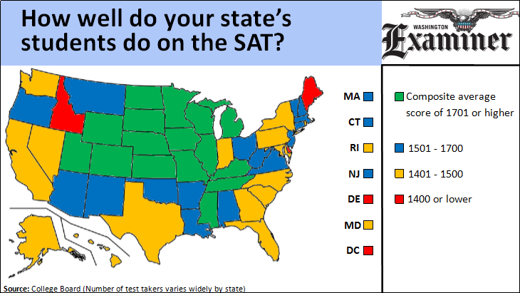 How Well Do The Students In Your State Perform On The Sat? - Washington 