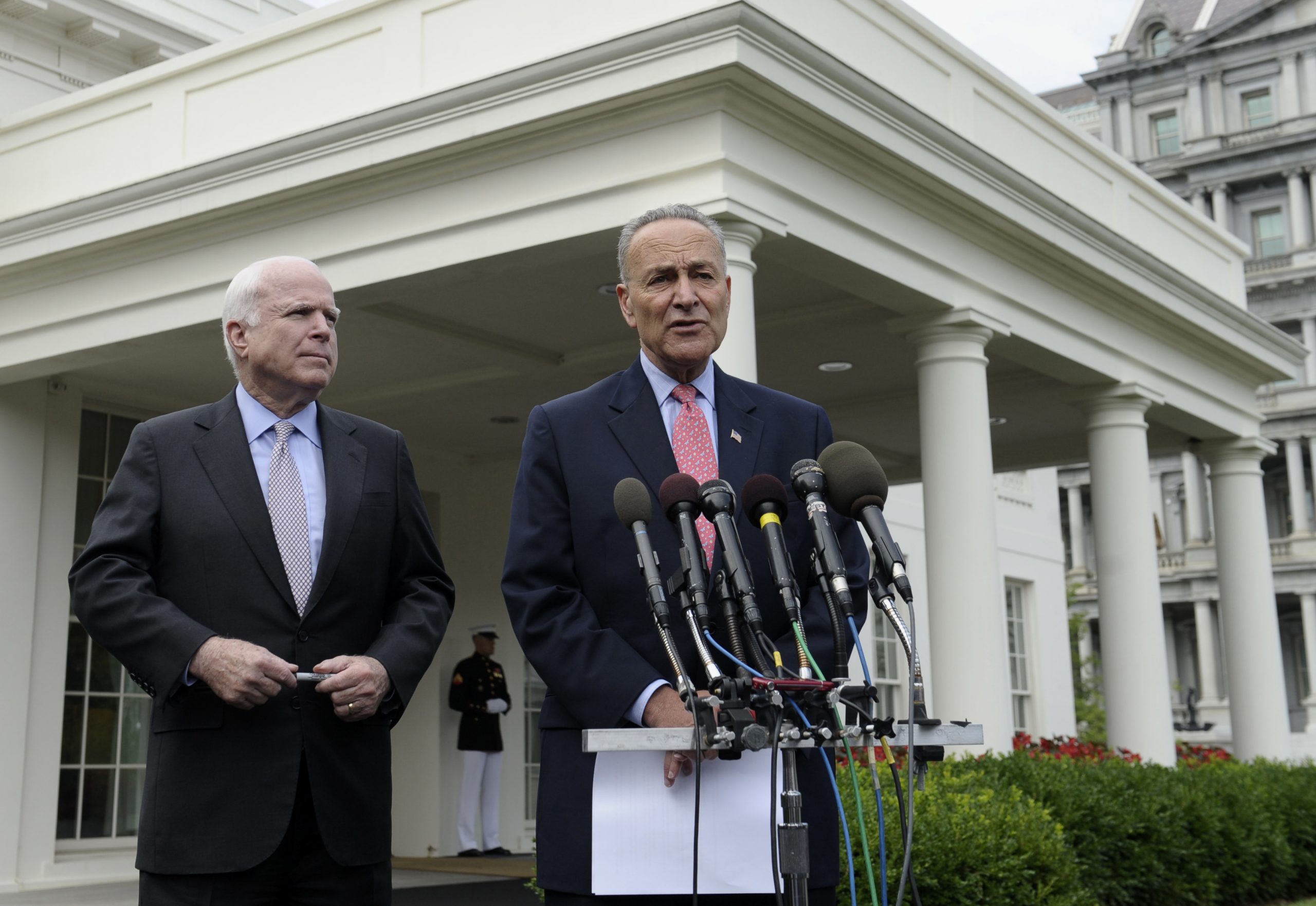 Shifting stance? McCain, Schumer - and even the White House - say they ...