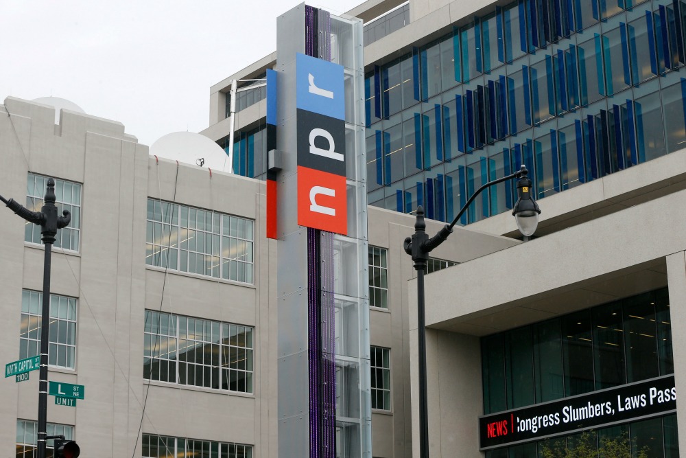 This April 15, 2013, file photo shows the headquarters for National Public Radio.