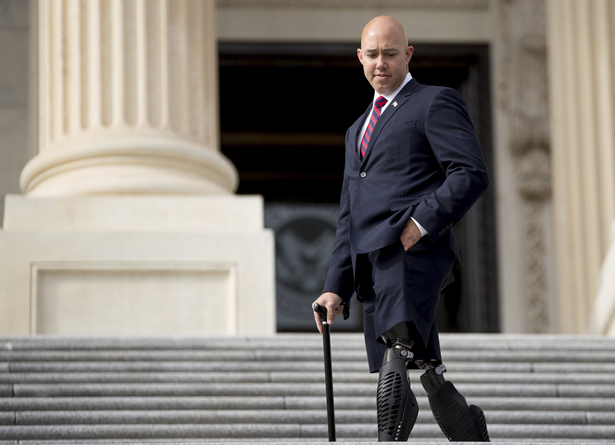 "The federal government has played a big part in causing these discharges, but they aren't taking responsibility for the damage caused to our community. That's absolutely unacceptable, and it's why I introduced the Federal Do No Harm Act to hold the government accountable for their actions," said Rep. Brian Mast, R-Fla. (AP Photo/Andrew Harnik)