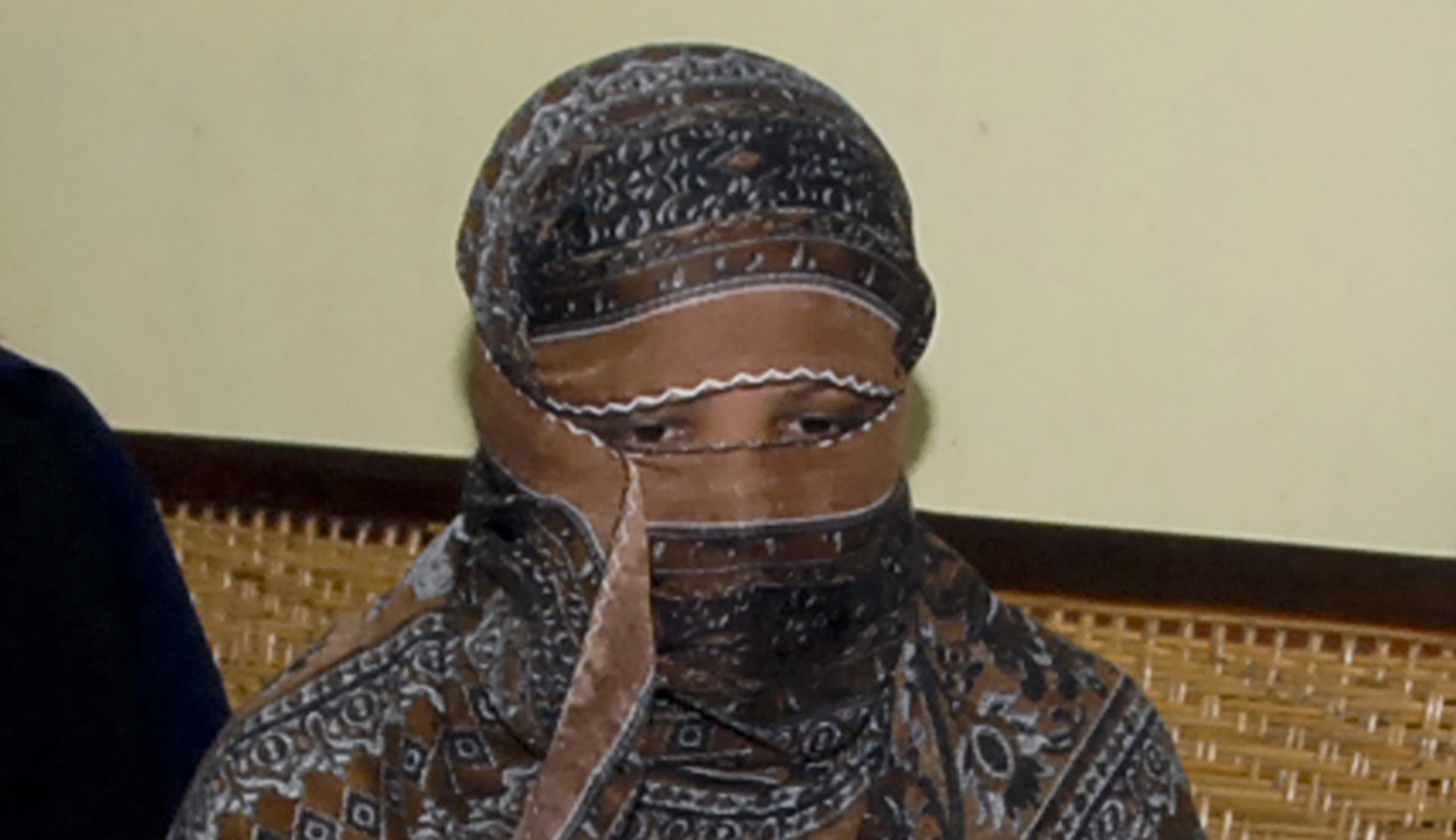 Pakistani Christian woman Asia Bibi at a prison in Sheikhupura near Lahore, Pakistan on Saturday, Nov. 20, 2010.