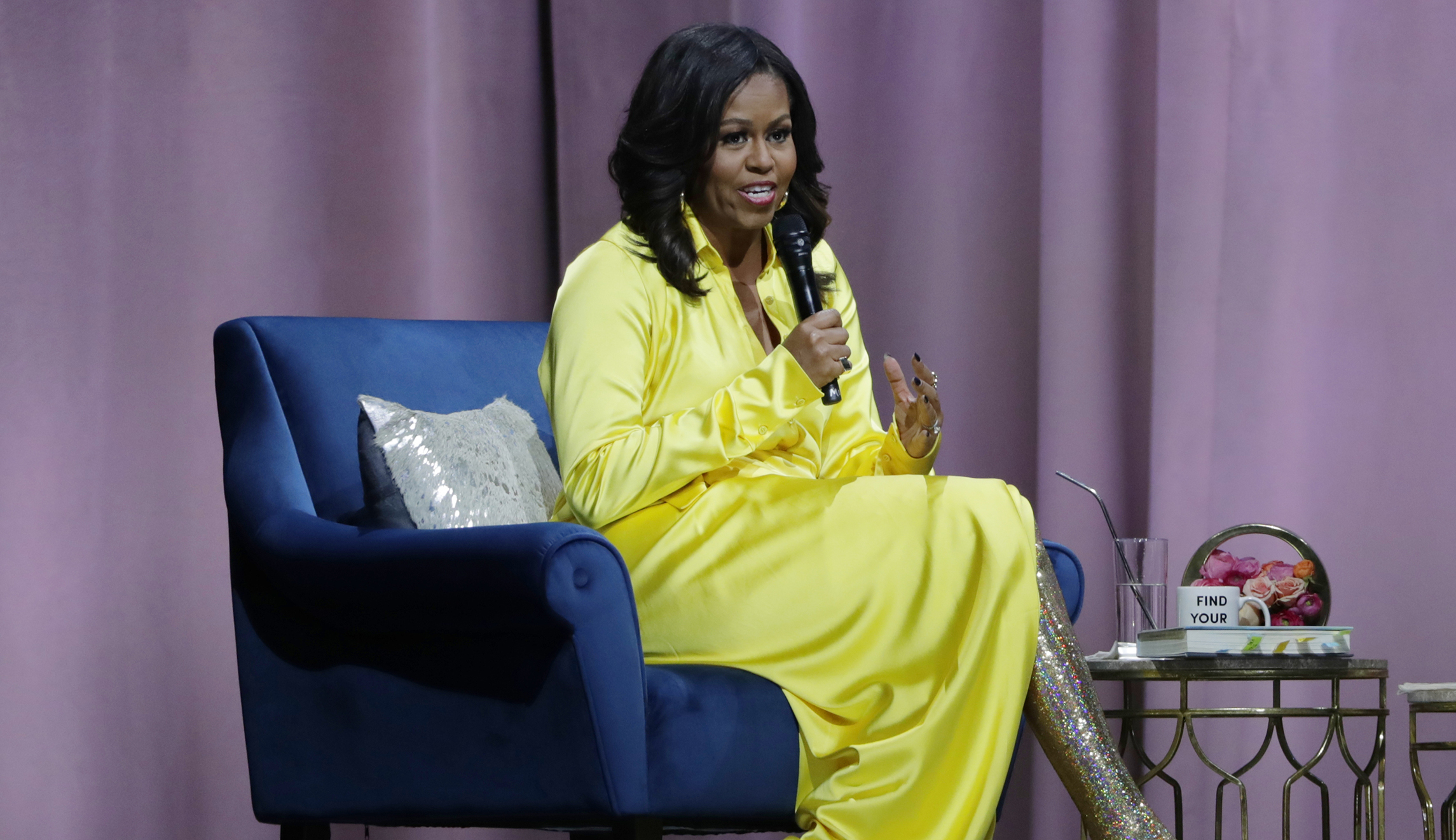 Michelle Obama in Paris near Notre Dame as cathedral went up in flames ...