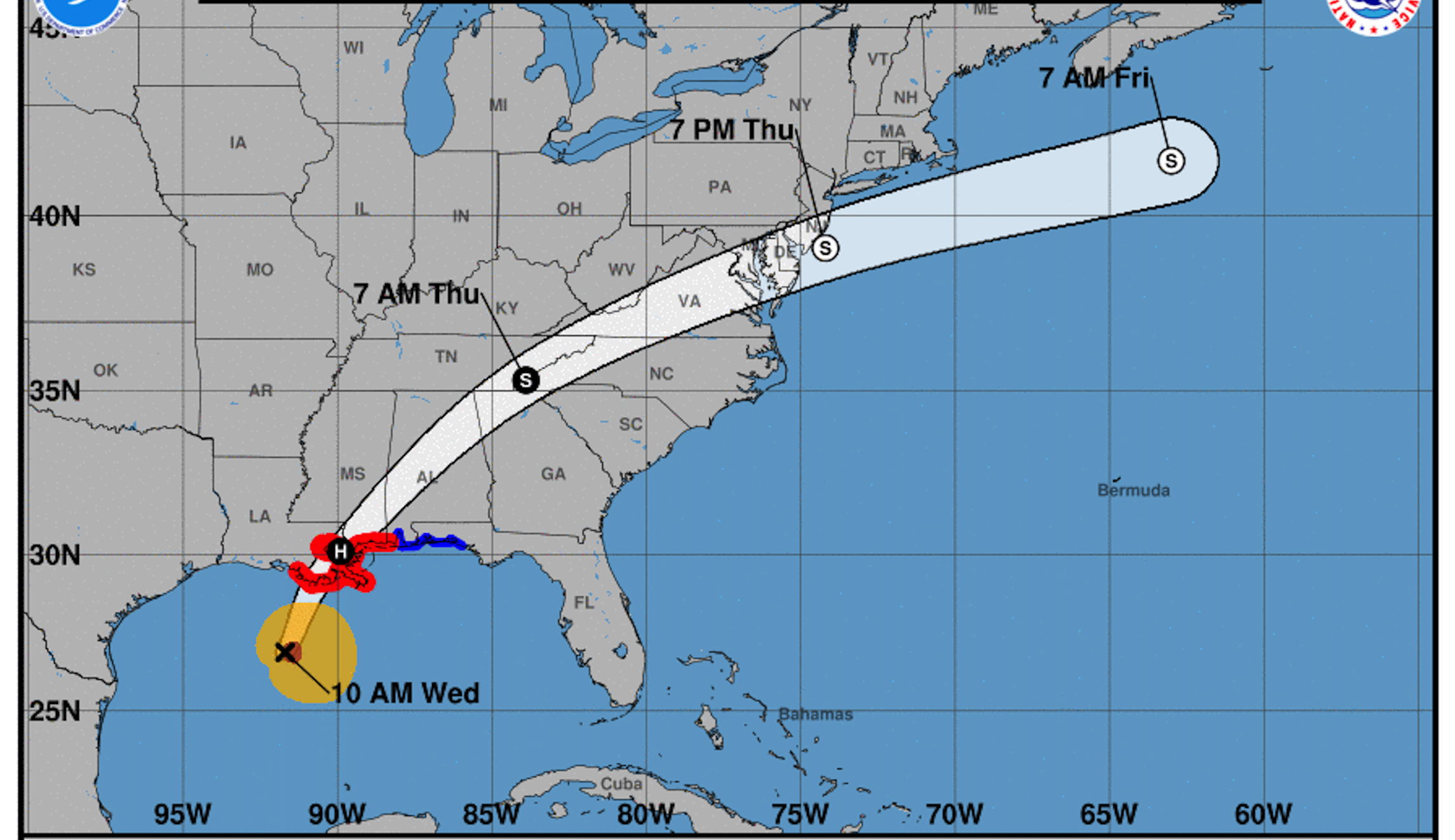 Evacuations underway as Hurricane Zeta targets Gulf Coast - Washington ...