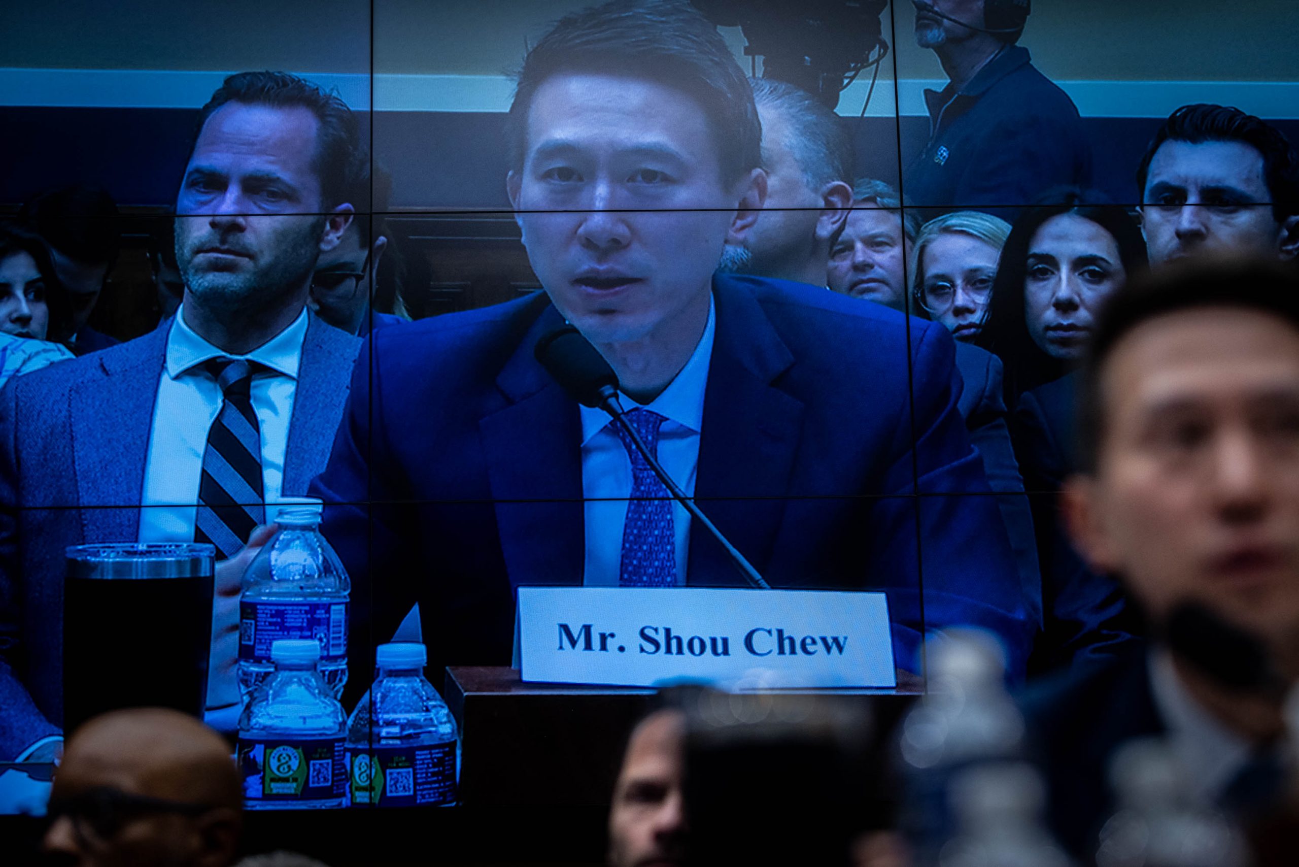 TikTok CEO Shou Zi Chew testifies before the House Energy and Commerce Committee on Capitol Hill on March 23, 2023 in Washington. Shou Zi Chew faced over five hours of questioning by lawmakers about the safety and security of the popular social media app owned by the Chinese company Bytedance.