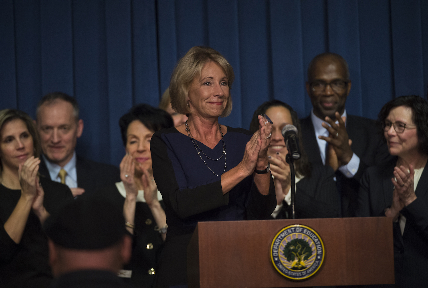 DeVos strikes perfect note in first address to education department ...