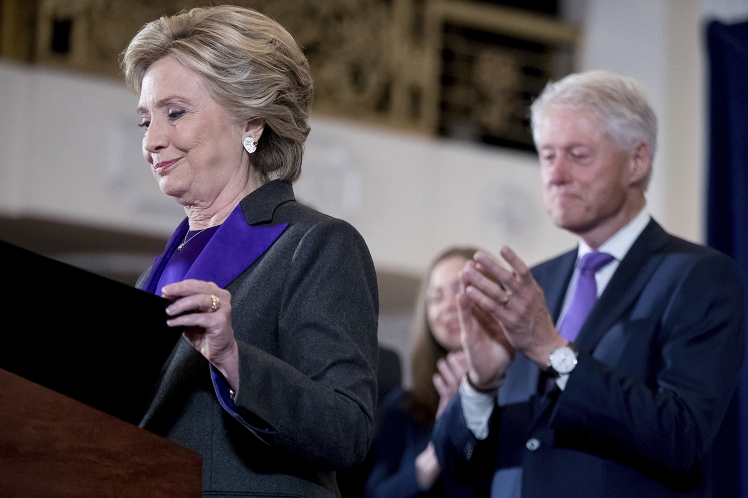 Hillary Clinton's concession speech was a humanizing moment that marked peak Clinton. Too bad it came at the tail end of her political career. (AP Photo)