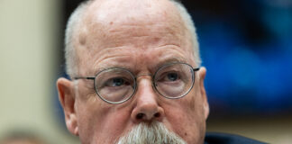 Former Justice Department Special Counsel John Durham testifies before a House Judiciary Committee hearing on Capitol Hill on June 21, 2023. 