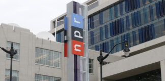 The new headquarters for National Public Radio on North Capitol Street in Washington, Monday, April 15, 2013. (AP Photo/Charles Dharapak)
