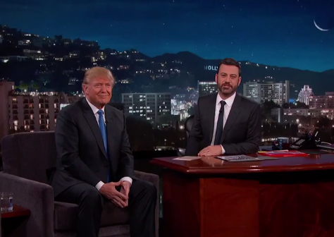 Trump and Jimmy Kimmel exchange jabs at Oscars 2024