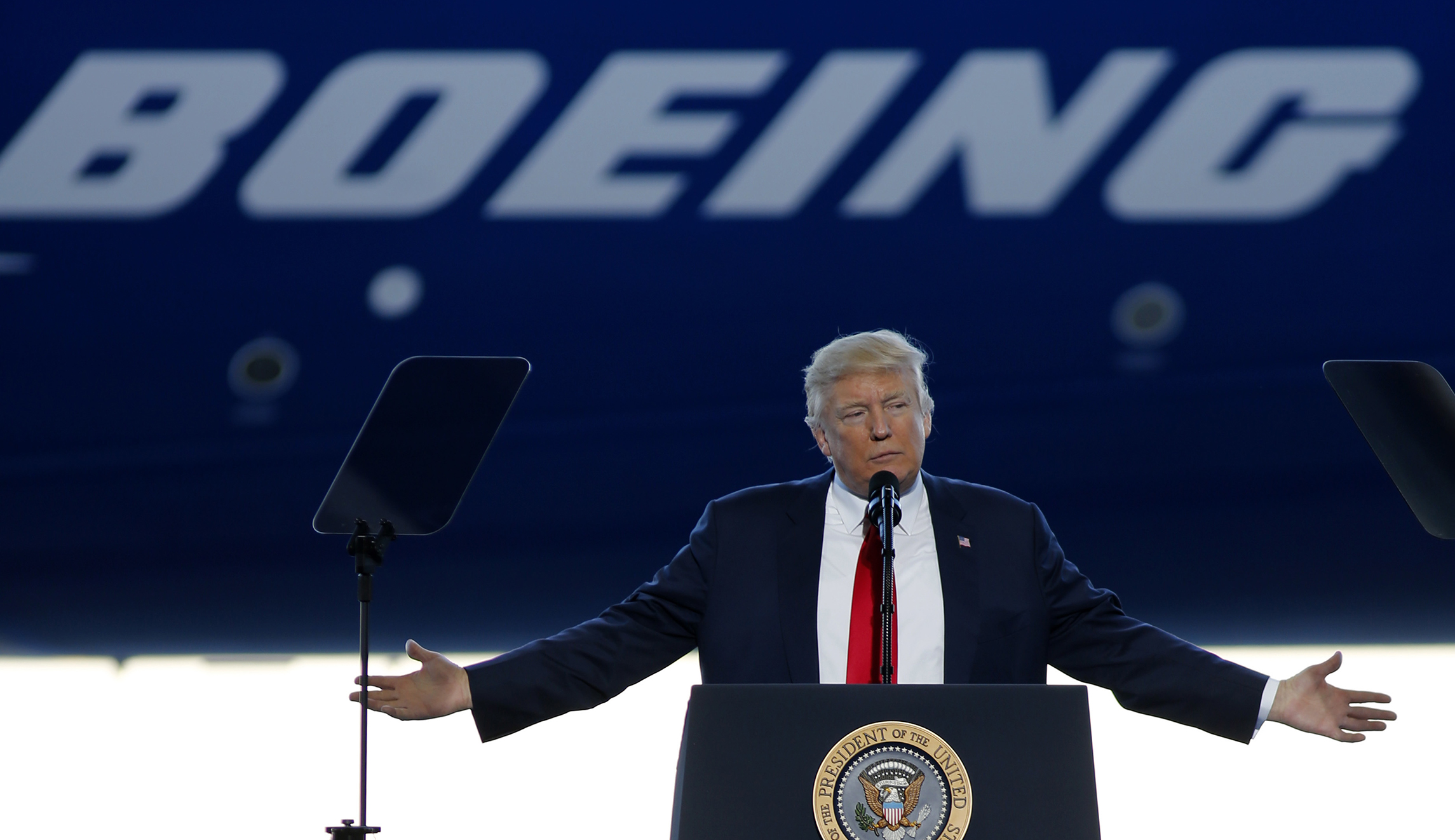 Boeing plant Trump touted as manufacturing success hit with layoffs