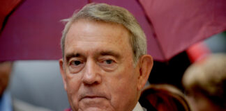 With President Trump's budget, "our nation will be much darker and more dangerous," Rather says. (AP Photo/Kathy Willens)