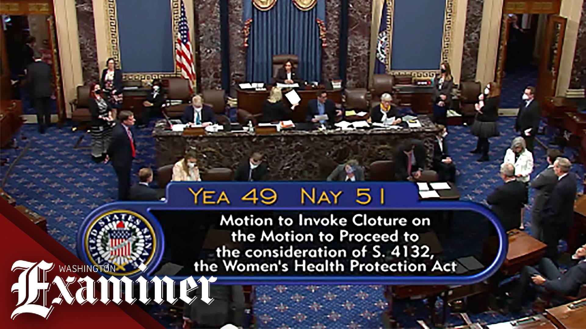 Senate Vote to codify access to abortion fails - Washington Examiner