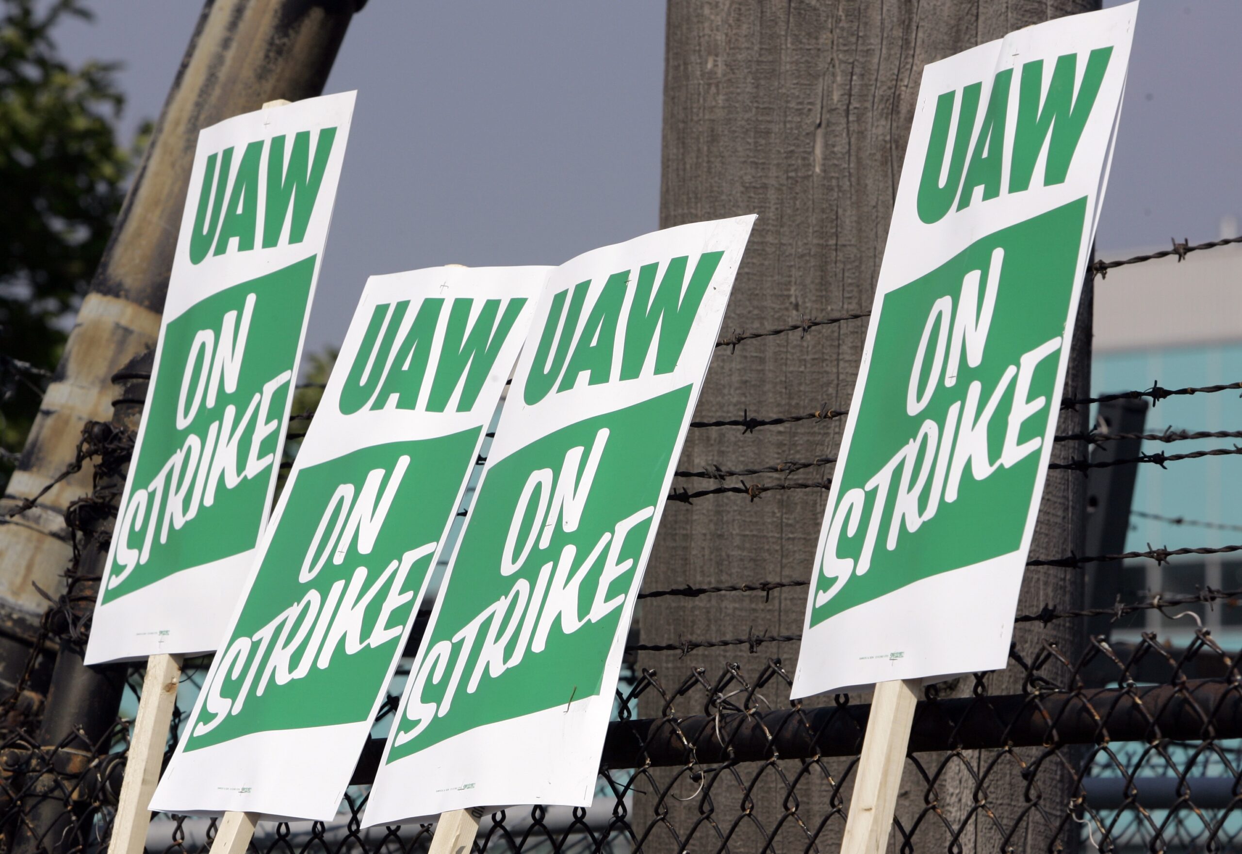UAW strike signs