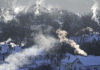 Smoke rises from the chimneys of homes in St. Paul's West 7th neighborhood Wednesday, Jan. 30, 2019, as furnaces tried to keep up with the record breaking cold, Wednesday, Jan. 30, 2019, in Minn. Xcel Energy says the extreme cold has caused some customers to lose natural gas service in central Minnesota and has the utility issuing an appeal to other customers to turn down their thermostats.