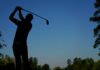 Carlos Ortiz, of Mexico, watches his tee shot on the fourth hole during a practice round for the Masters golf tournament on Tuesday, April 6, 2021, in Augusta, Ga.