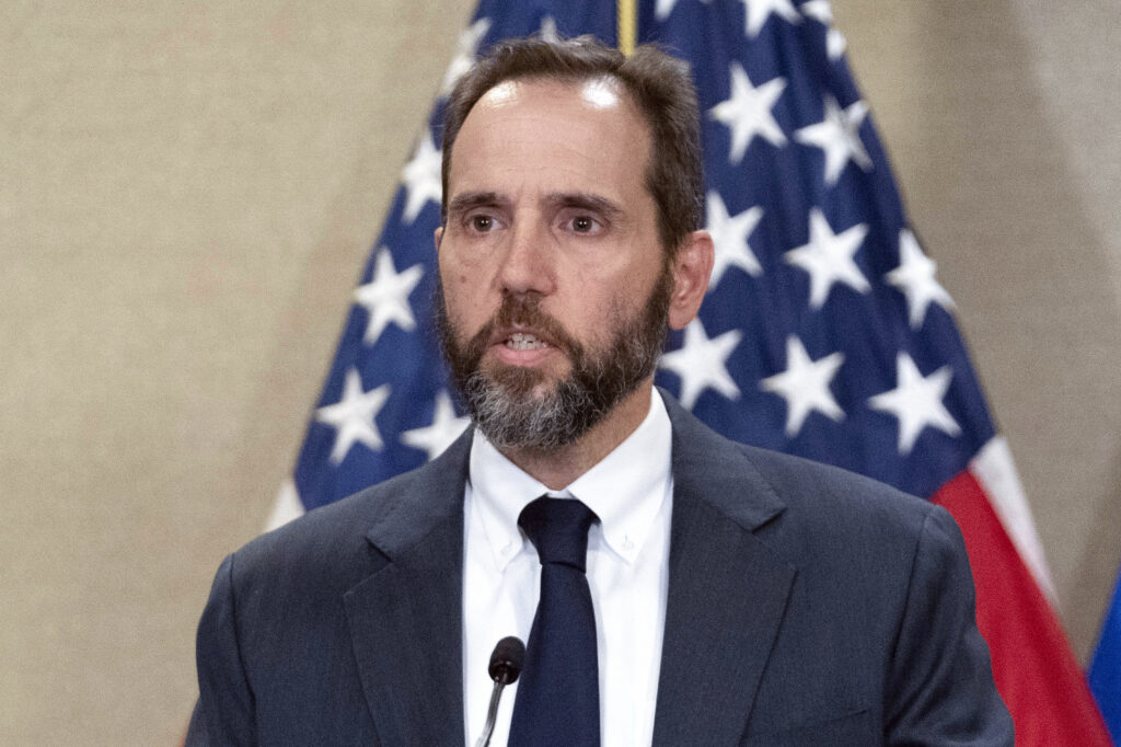 Special counsel Jack Smith speaks to reporters Friday, June 9, 2023, in Washington. Smith's investigations of Donald Trump's retention of classified records and efforts to overturn the results of the 2020 election have cost more than $9 million over the first several months, according to documents released Friday, July 7.