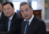 Chinese Foreign Minister Wang Yi, right, listens during a bilateral meeting with Secretary of State Antony Blinken at the State Department in Washington, Friday, Oct. 27, 2023. (AP Photo/Jose Luis Magana)