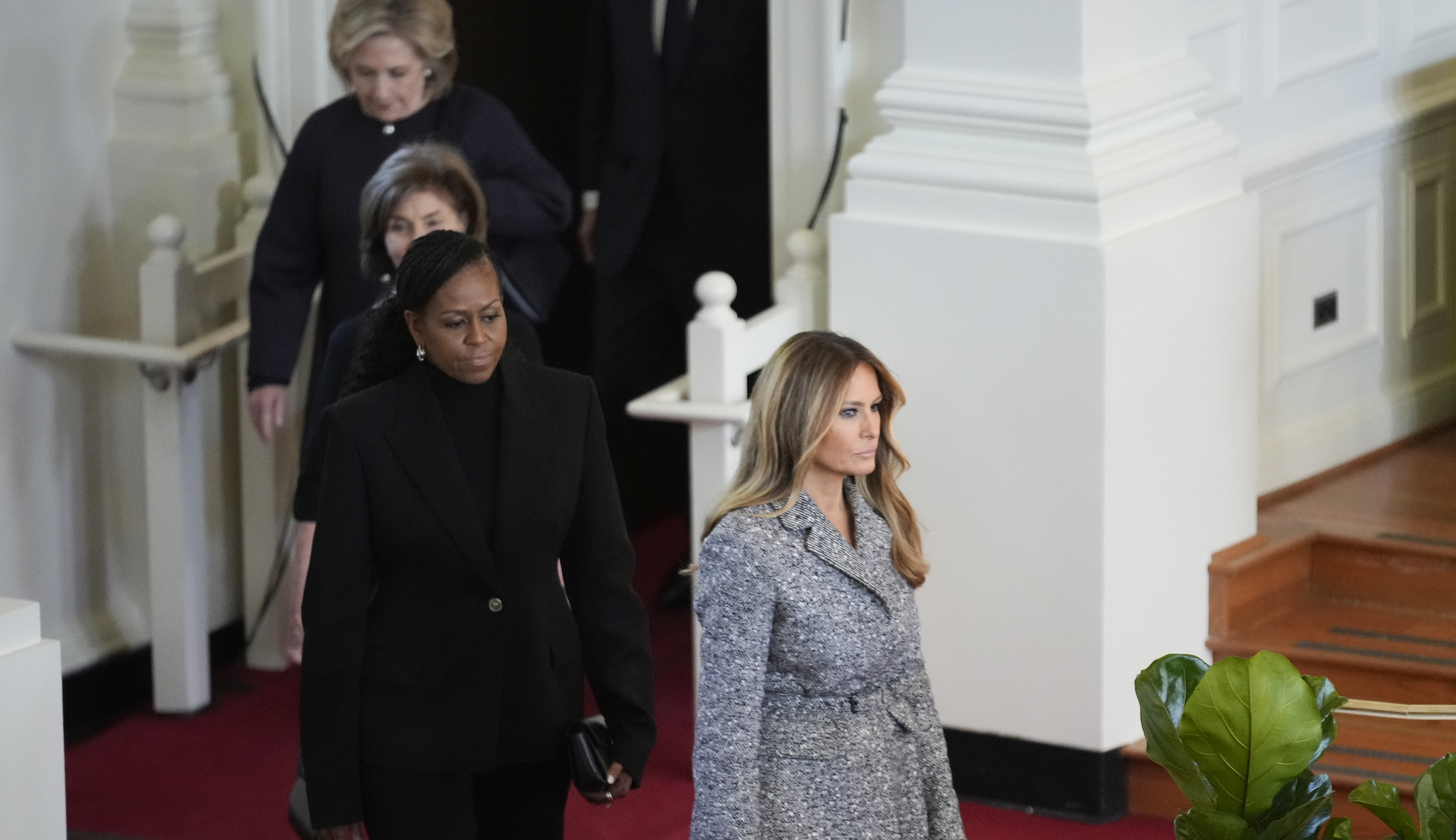Melania Trump makes rare public appearance to lead first ladies at ...
