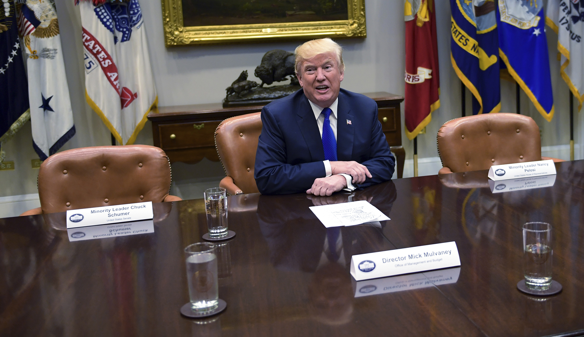 Trump scolds Chuck Schumer and Nancy Pelosi for skipping meeting: ‘All ...