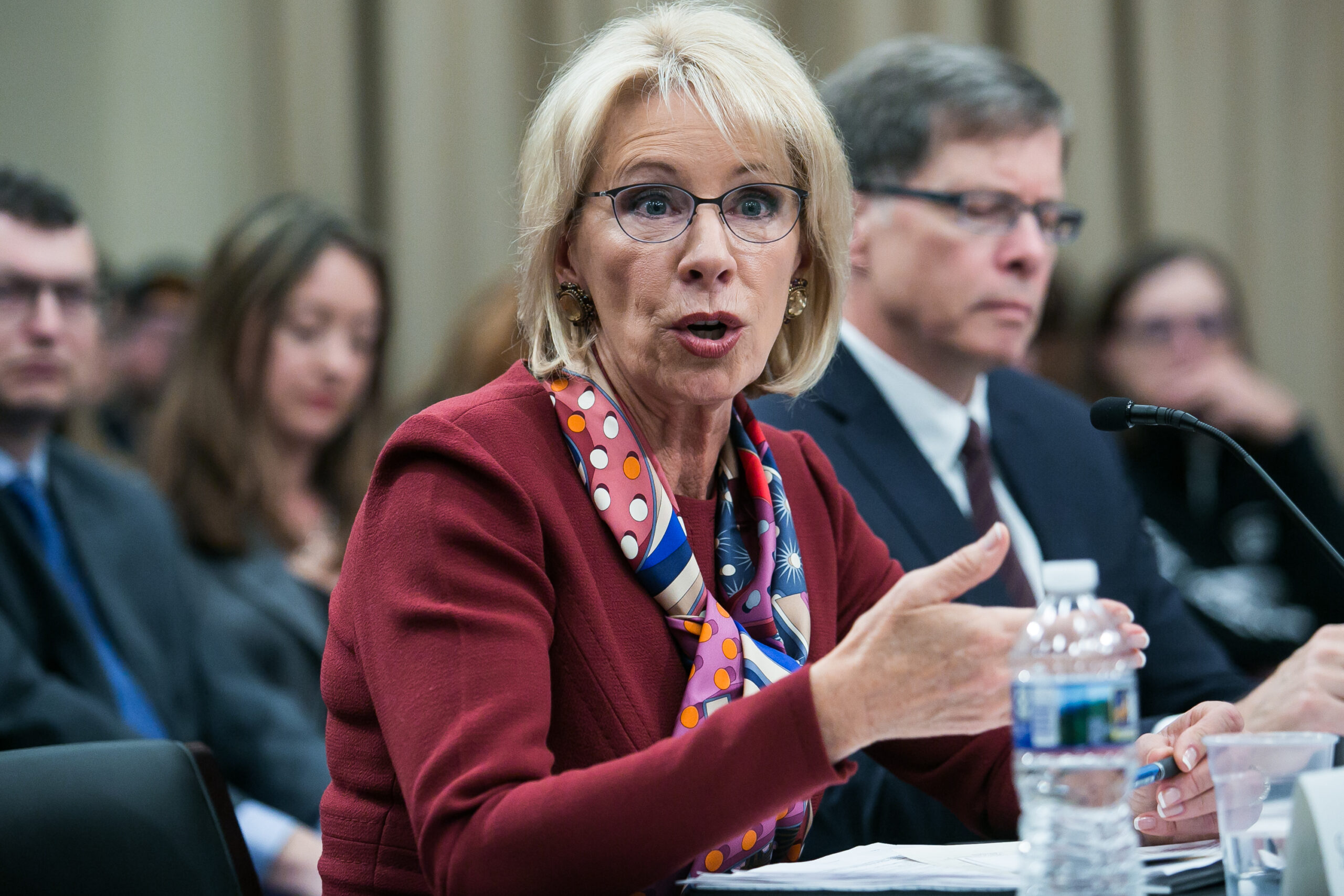 Betsy DeVos has a contentious exchange with congresswoman on federal ...