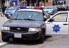 A car belonging to the San Francisco Police Department is seen.