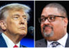 Donald Trump and Alvin Bragg.
