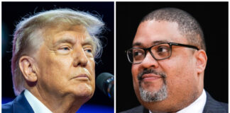 Donald Trump and Alvin Bragg.