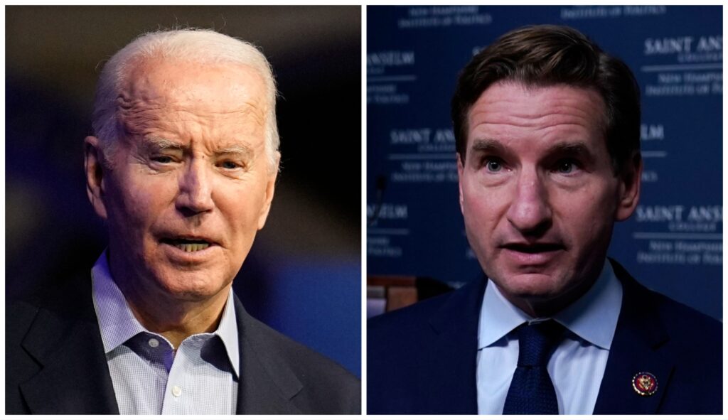 President Joe Biden and Rep. Dean Phillips (D-MN).