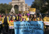 Big win for school choice in Texas Students march at the Texas School Choice Rally at the Capitol in Austin, Texas, on Wednesday, Jan. 23, 2019. Hundreds of parents and students from around Texas gathered at the south steps of the Capitol to rally for school choice.