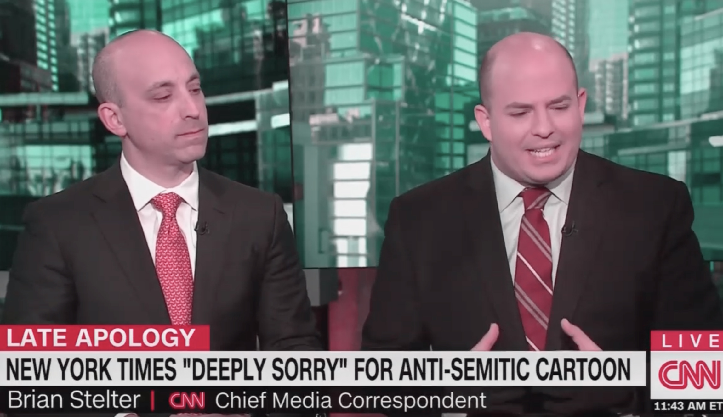 CNN’s Brian Stelter says NYT cartoon ‘straight out of Nazi propaganda ...