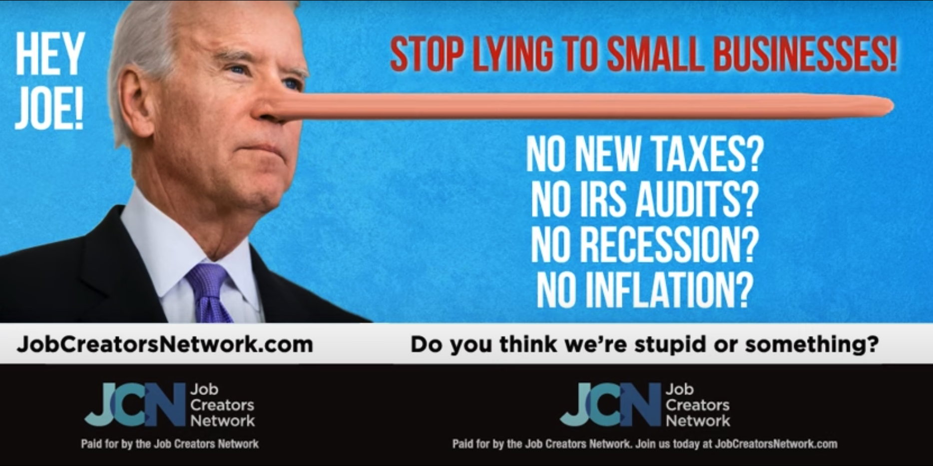 SEE IT: Biden’s Pinocchio nose grows in NYC billboard - Washington Examiner