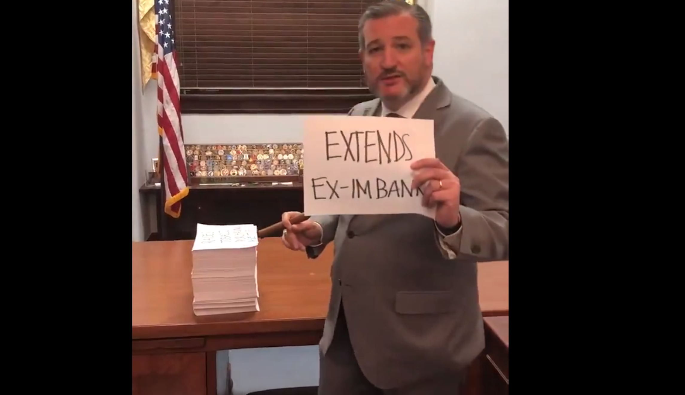 Ted Cruz rips ‘lobbyist boondoggle’ spending bill while smoking a cigar ...