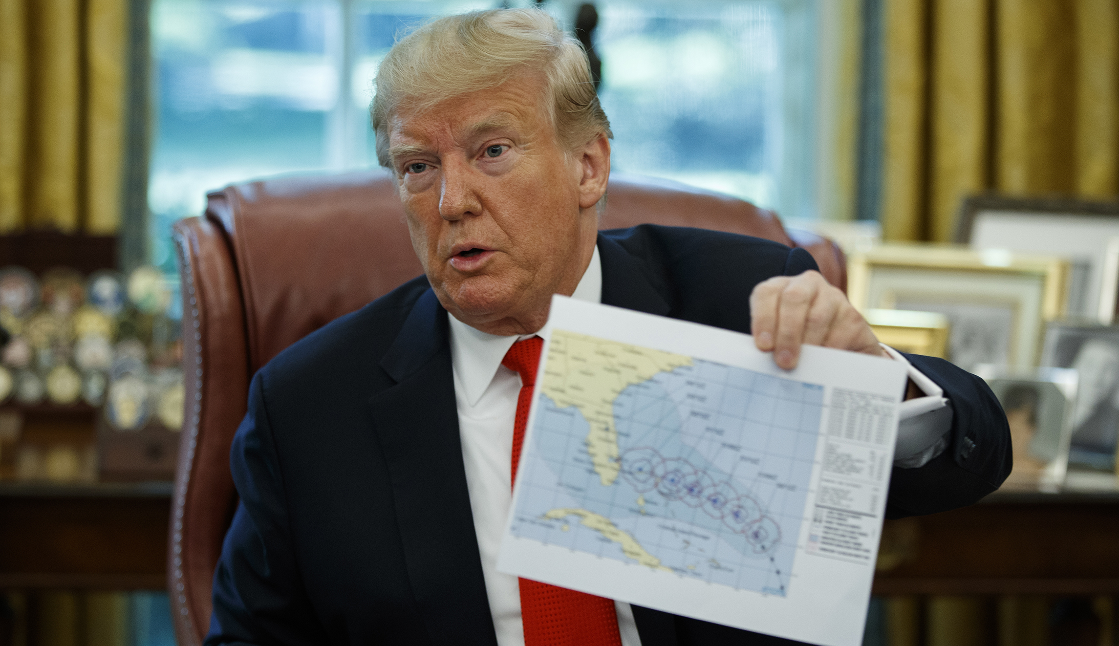 Trump claims media is ‘fixated’ on Hurricane Dorian map trajectory ...