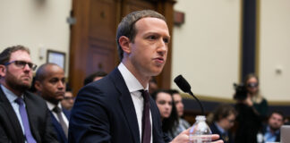 Facebook CEO Mark Zuckerberg testifies before the House Financial Services Committee. 