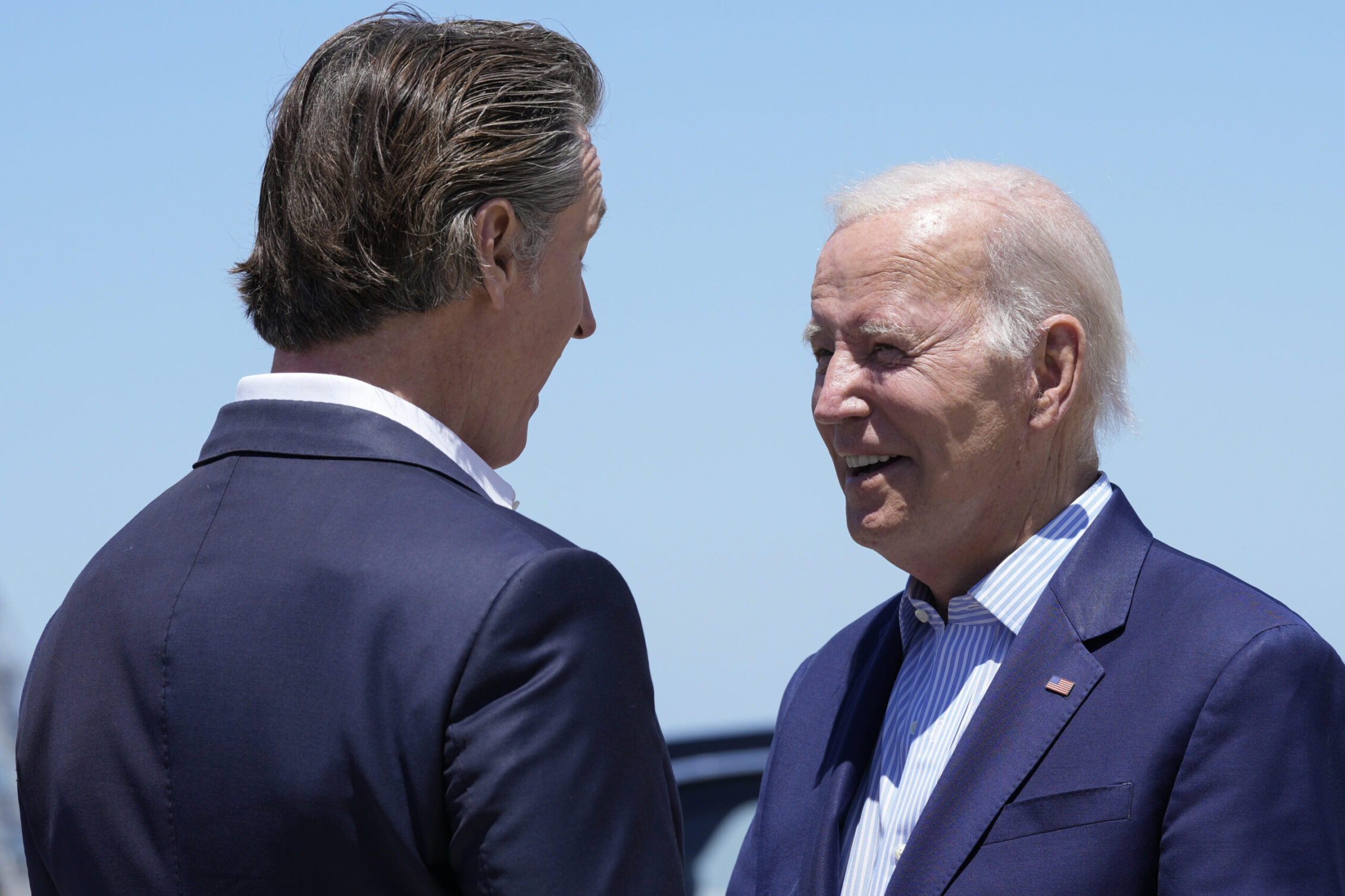 NextImg:Rumored Biden replacement Gavin Newsom tells Joe how he would beat Trump