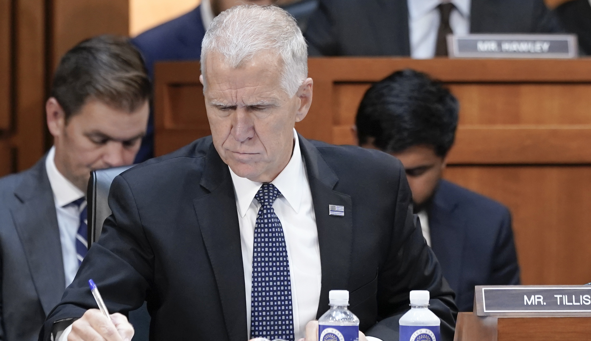 NextImg:Thom Tillis blasts 'immoral' plan to sink border deal in order to help Trump