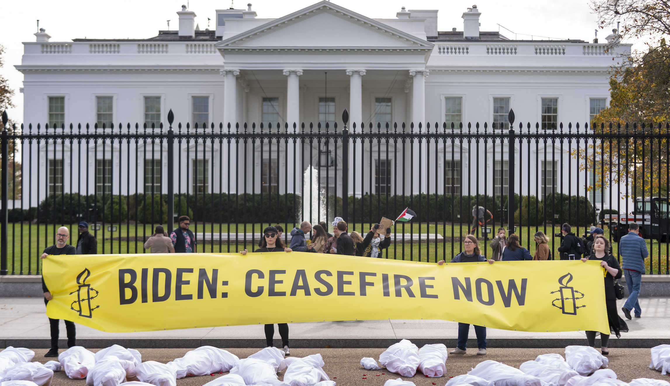 NextImg:Pro-Palestinian federal workers plan hunger strike as White House backs peaceful protests