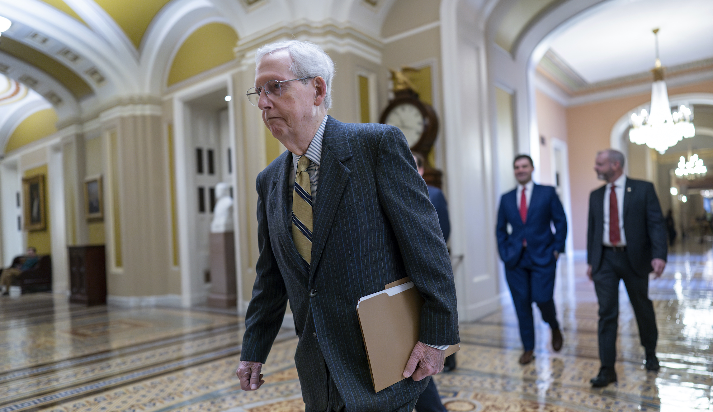 NextImg:McConnell floats short-term funding extension as shutdown deadline nears