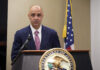 U.S. Attorney for the District of Colombia Matthew Graves speaks about the unfolding of the January 6 attack on the Capitol during a presentation ahead of this year's third anniversary in Washington, Thursday, Jan. 4, 2024. (AP Photo/Susan Walsh)
