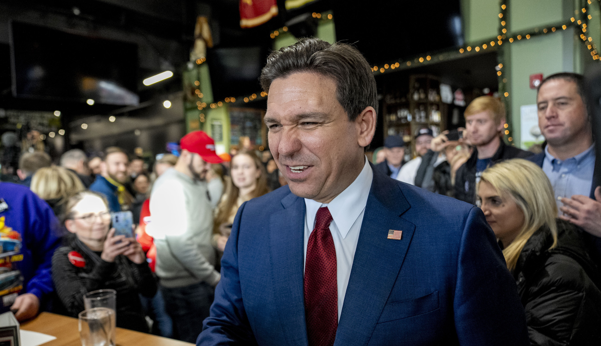 NextImg:DeSantis bashes 'Biden border crisis' in Florida address and avoids GOP rivals