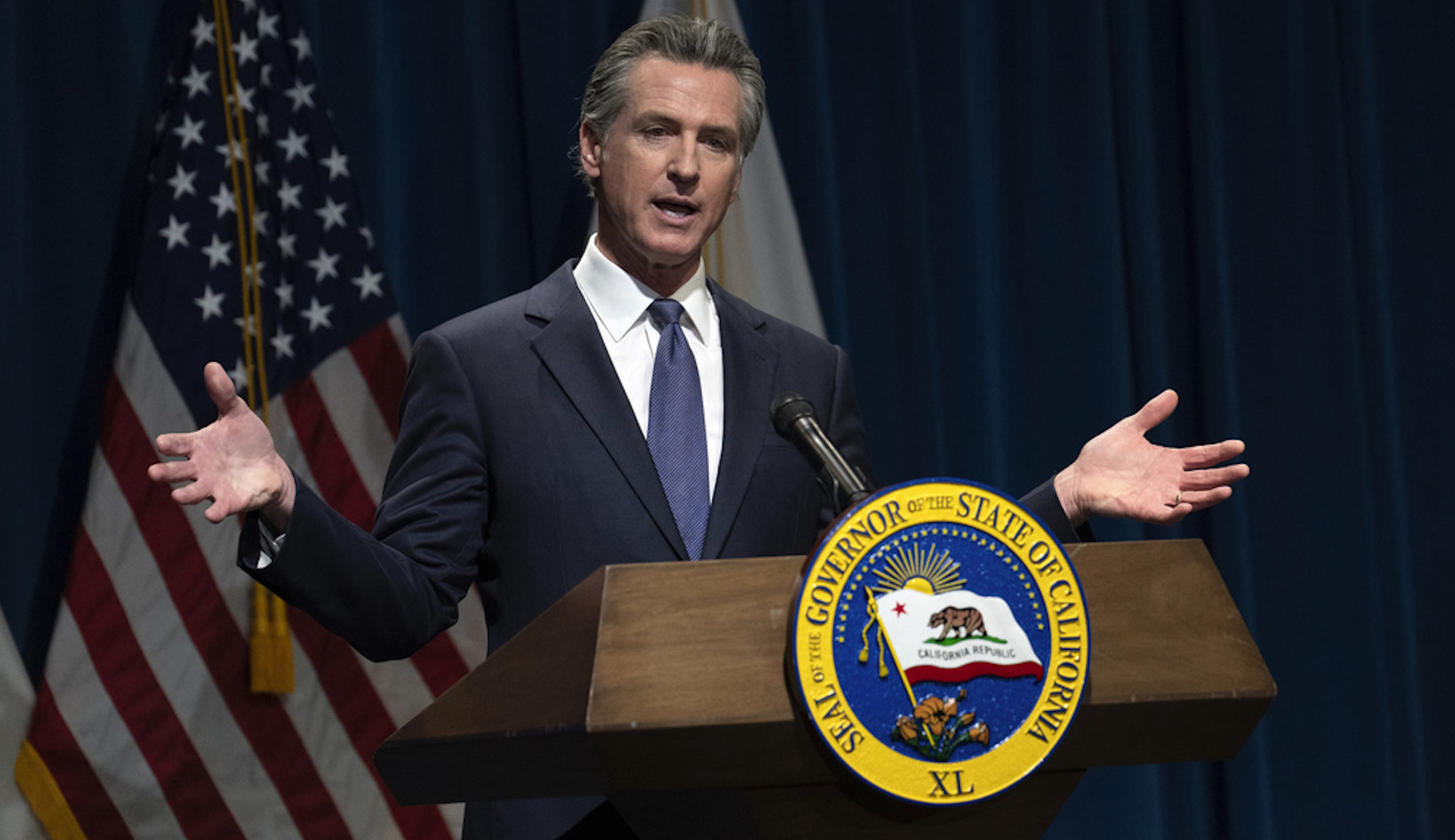 NextImg:Three times Gavin Newsom defied Democrats in California