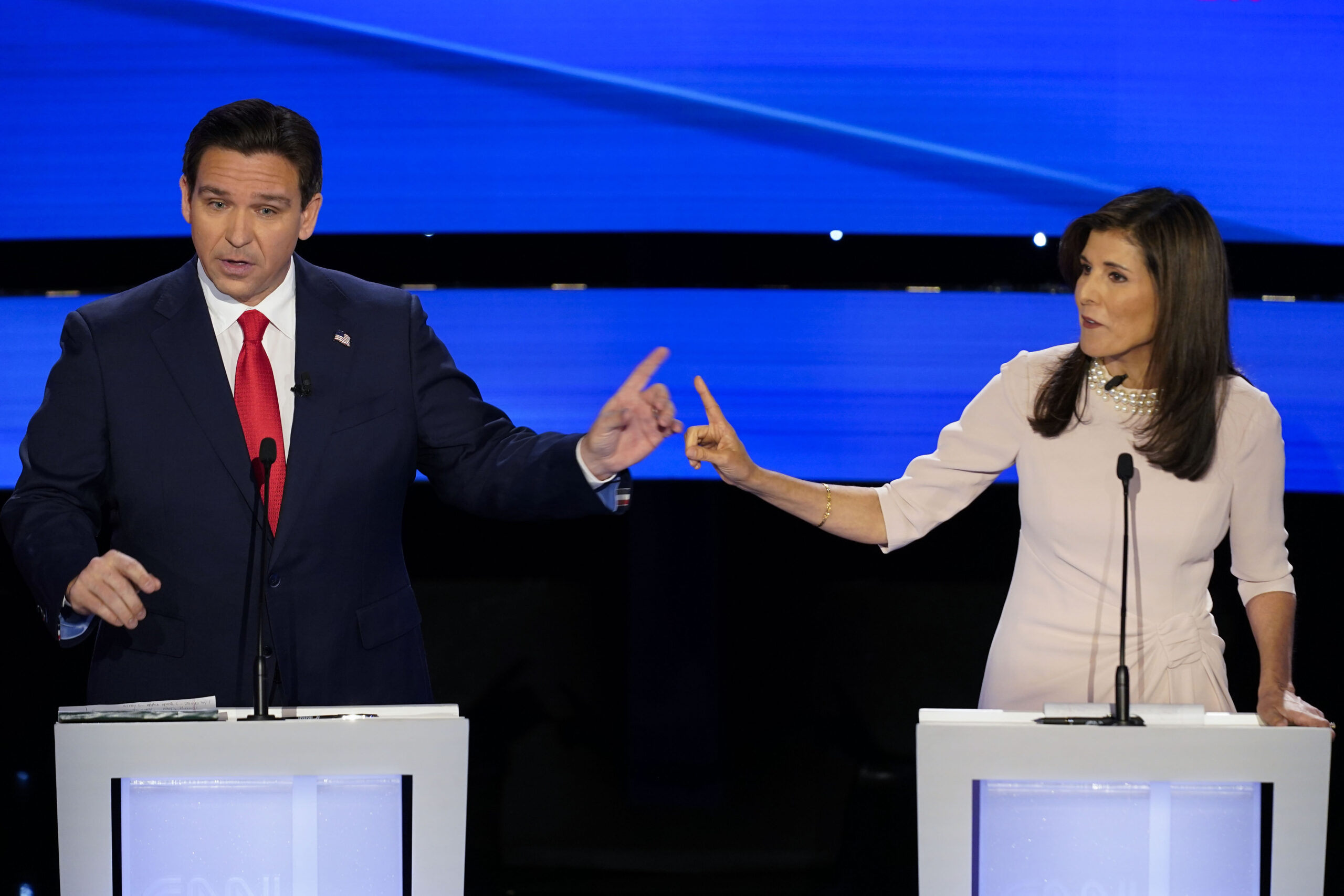 NextImg:Haley overtakes DeSantis for second in new Iowa poll, but Trump still leads