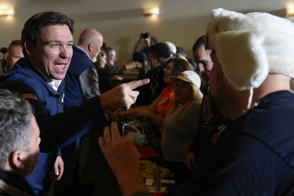 NextImg:Ron DeSantis clinches second-place finish in Iowa caucuses after Trump domination