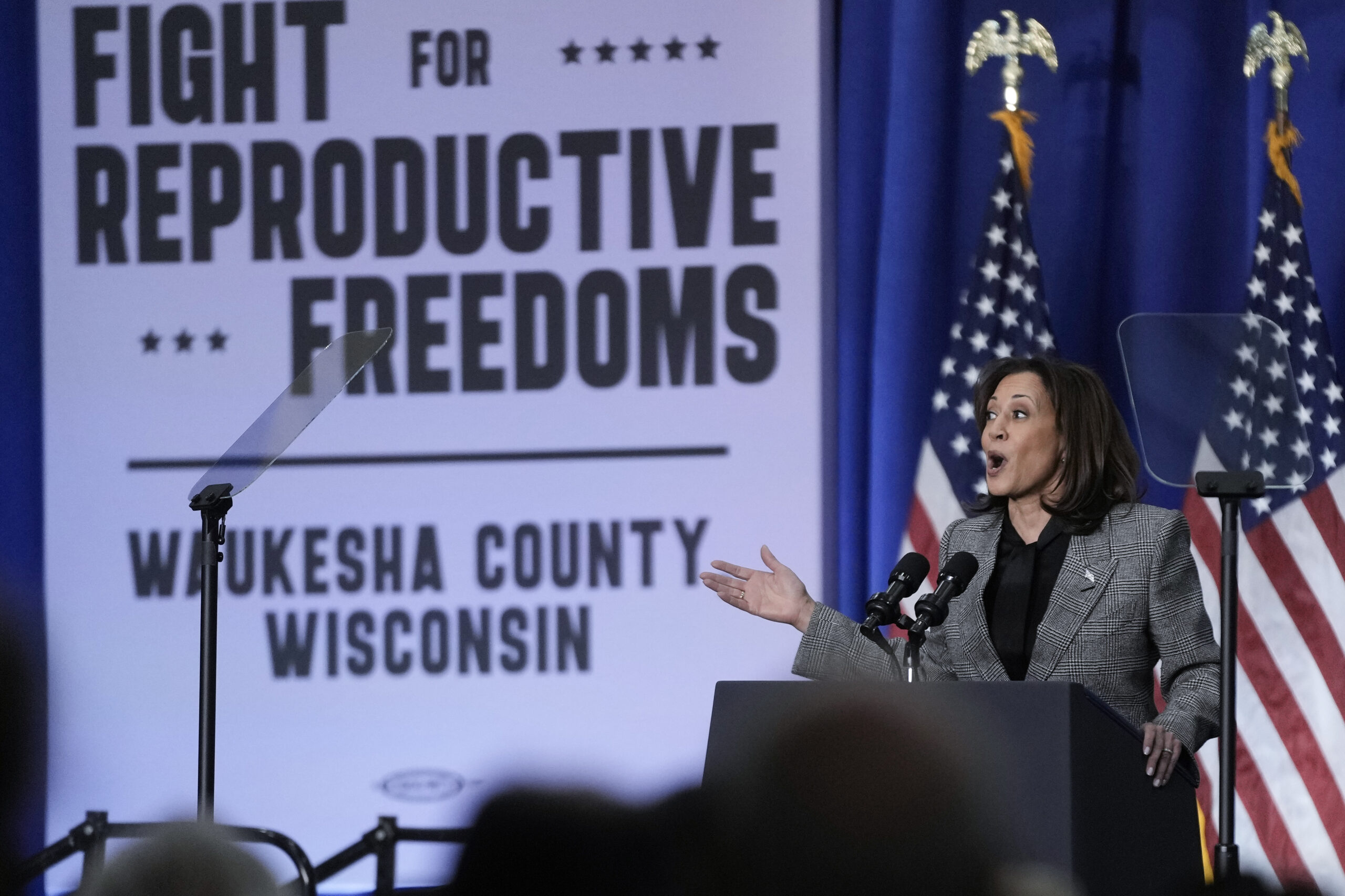 NextImg:Harris goes toe to toe with Trump over abortion on anniversary of Roe