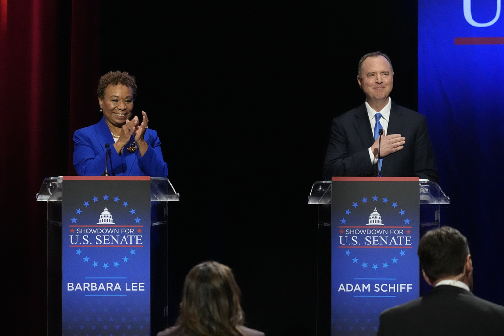 NextImg:California Senate hopefuls spar over Israel's war in Gaza at first 2024 debate