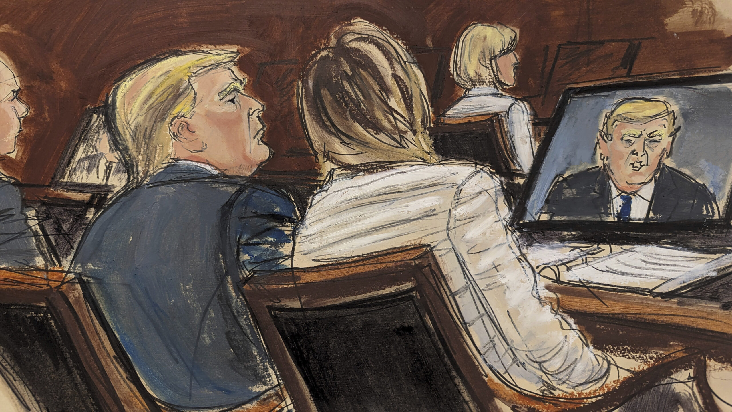 NextImg:Trump testifies against E. Jean Carroll in brief witness stand appearance