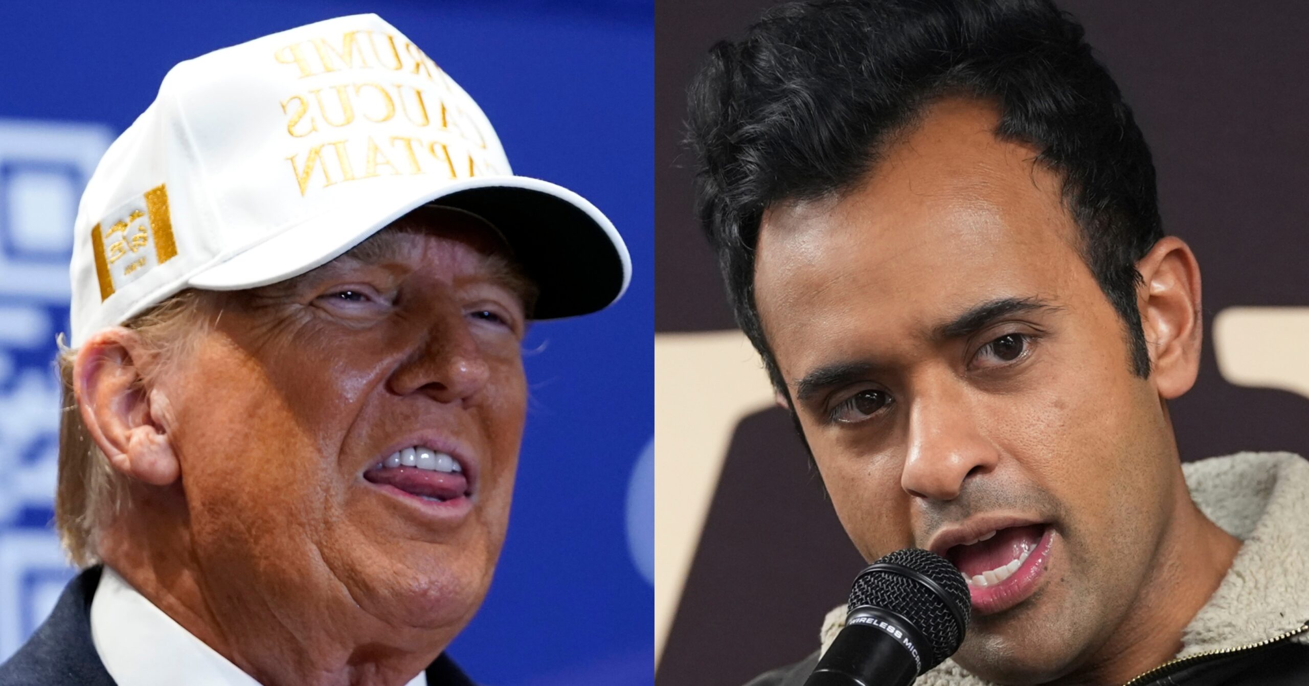 NextImg:Trump tells Iowans not to waste votes on 'cute' Ramaswamy
