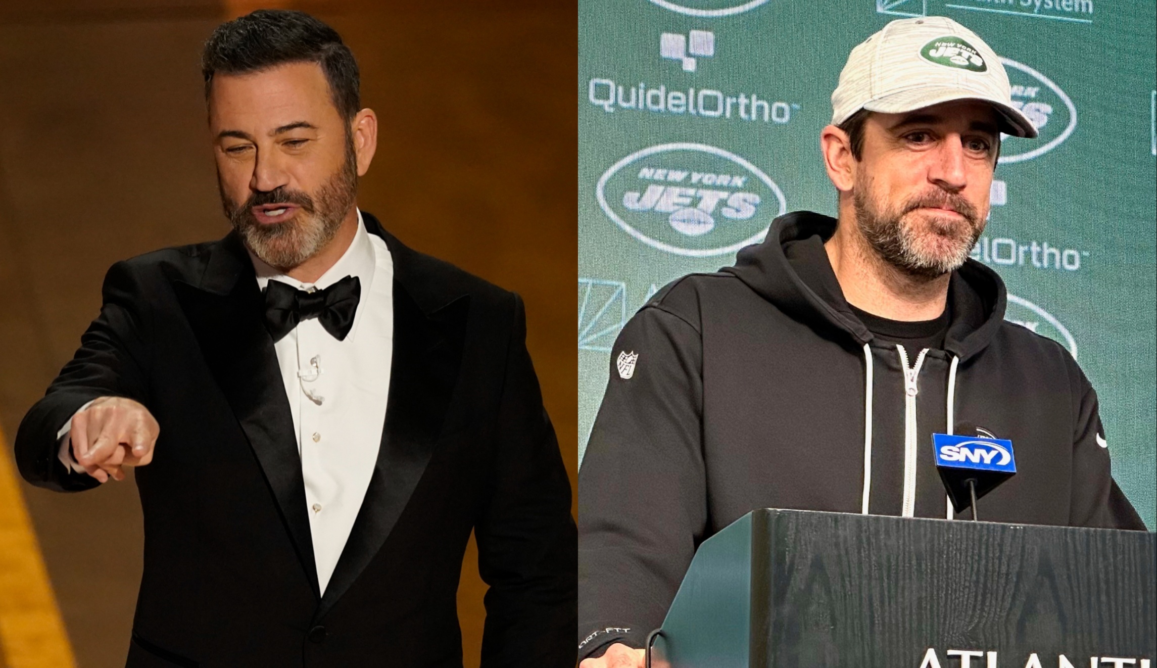 NextImg:Jimmy Kimmel rants against 'hamster-brained' Aaron Rodgers over Epstein pedophile claim