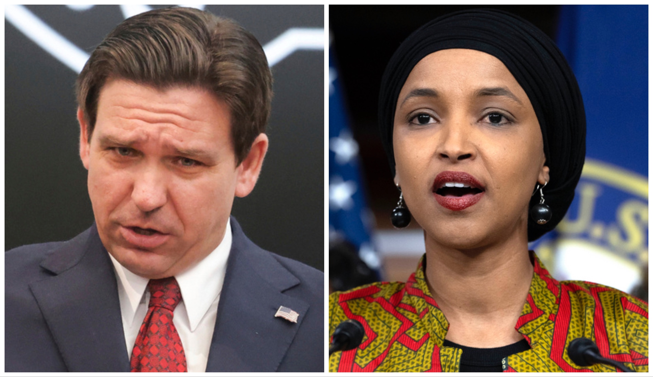 NextImg:DeSantis calls for expelling and deporting 'Squad' member Ilhan Omar after viral speech