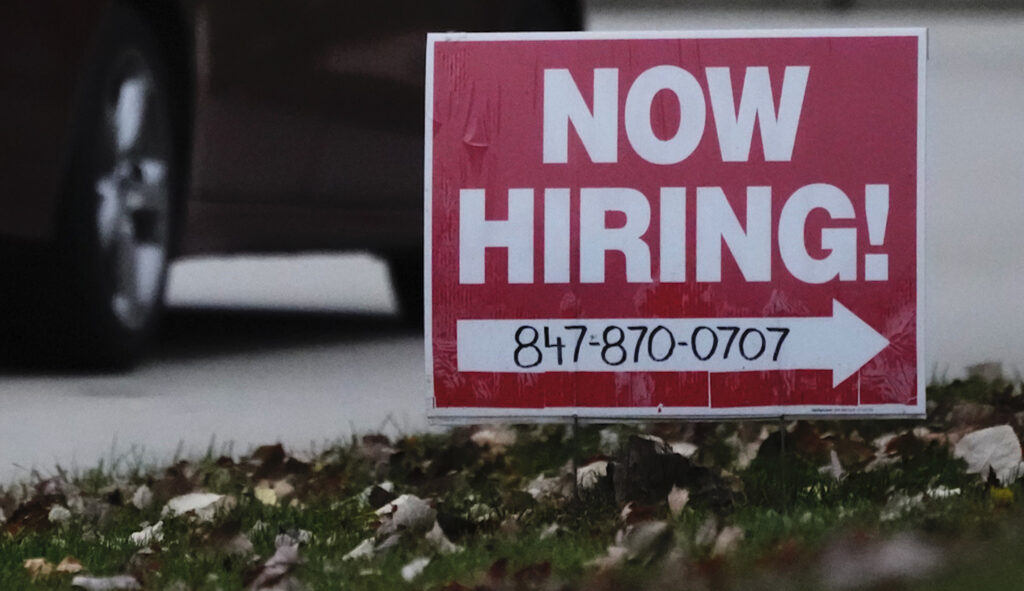 The economy surpasses projections with 303,000 new jobs added in March